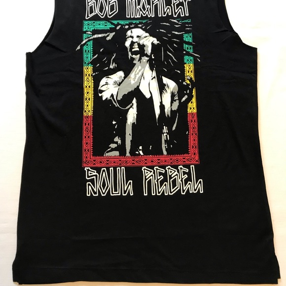 Bob Marley Soul Rebel Sleeveless NWT XS, S, M,L,XL - Picture 2 of 6